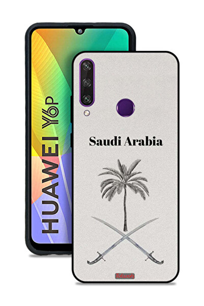 Tolwak غطاء حماية لهاتف هواوي Y6p - لوحة فنية لعلامة المملكة العربية السعودية