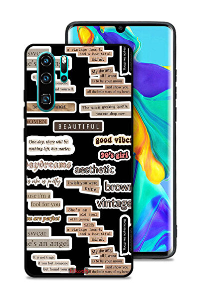 Tolwak غطاء حماية لهاتف هواوي بي 30 برو مع ملصقات اقتباسات جميلة