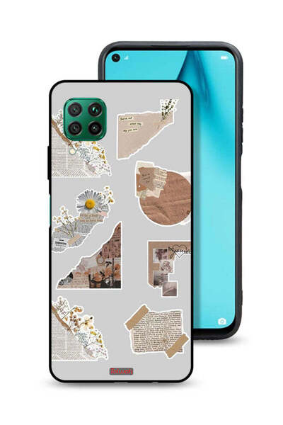 Tolwak غطاء حماية لهاتف هواوي نوفا 7i مصنوع من قطع من الملصقات الورقية