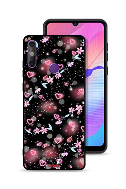 Tolwak غطاء حماية لهاتف هواوي إنجوي 20e برسومات قلوب وأزهار صغيرة