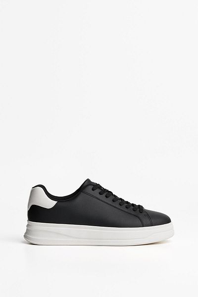 Bershka Minimalist lace-up trainers