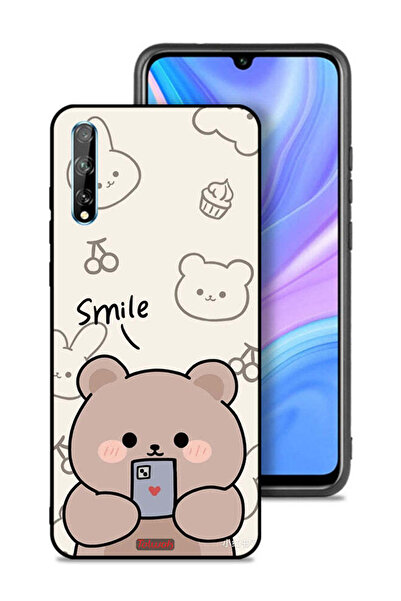 Tolwak غطاء حماية لهاتف هواوي بي سمارت إس بتصميم دب مبتسم