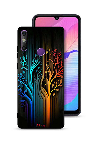 Tolwak Huawei Enjoy 20e Protective Case Cover Tree Leaves Art