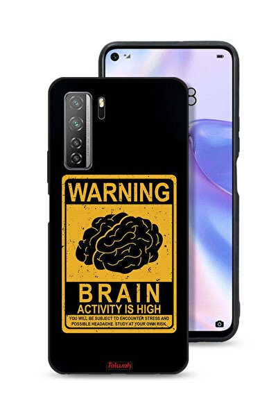 Tolwak غطاء حماية لهاتف Huawei P40 lite 5G تحذير: نشاط الدماغ مرتفع