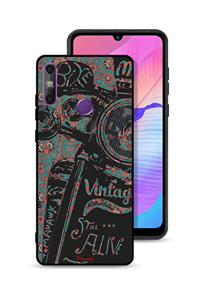 Tolwak غطاء حماية لهاتف هواوي إنجوي 20e بتصميم دراجة نارية كلاسيكية