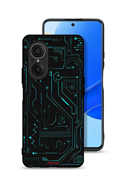 Tolwak غطاء حماية لهاتف هواوي نوفا 9 SE، دوائر فنية رقمية، بساطة، شاشات متعددة