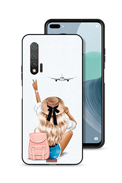 Tolwak غطاء حماية لهاتف هواوي نوفا 6 - فتاة تحب السفر