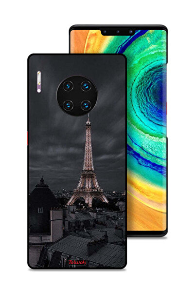 Tolwak غطاء حماية لهاتف هواوي ميت 30 برو بتصميم برج إيفل في الليل