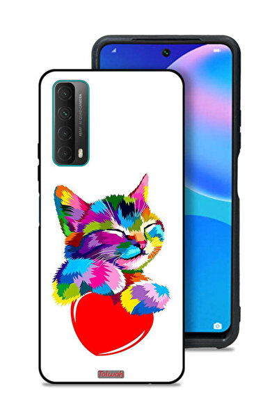 Tolwak غطاء حماية لهاتف هواوي بي سمارت (2021) - قطة ملونة