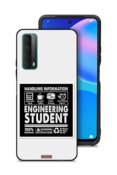 Tolwak غطاء حماية لهاتف هواوي Y7a - ملصق طالب هندسة