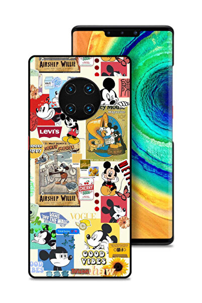 Tolwak غطاء حماية لهاتف هواوي ميت 30 إي برو 5G مع ملصقات ورسومات سعيدة