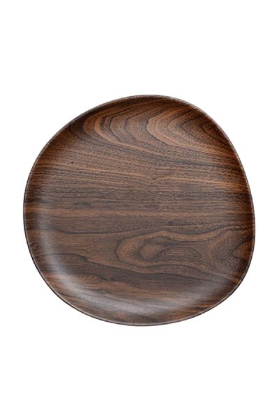 Parfait Elegant and Durable Bamboo Fibre Dining Plate Brown 25cm