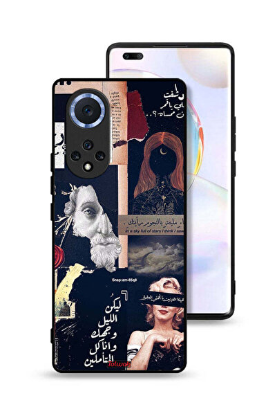 Tolwak غطاء حماية لهاتف Honor 50 Pro بعبارات عربية ووجوه مقطوعة