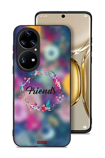 Tolwak غطاء حماية لهاتف هواوي P50 برو بتصميم خاتم أصدقاء الزهور