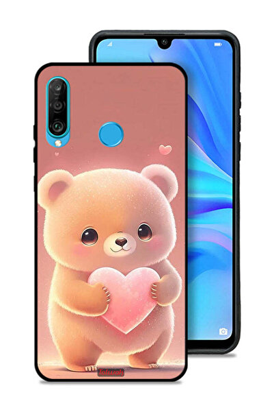 Tolwak غطاء حماية لهاتف هواوي نوفا 4e باندا صغير لطيف يحمل قلبًا