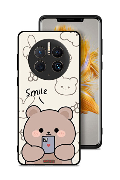 Tolwak غطاء حماية لهاتف هواوي ميت 50 برو برسومات الدب المبتسم