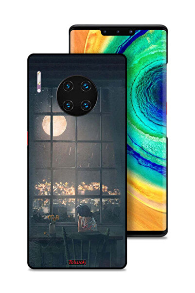Tolwak غطاء حماية لهاتف هواوي ميت 30 إي برو 5G برسم منظر القمر