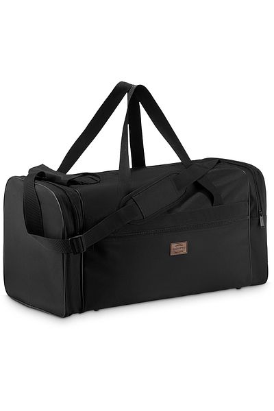zagatto Black duffel travel bag, 54L, 59x30x30 cm, large and practical, ZG817