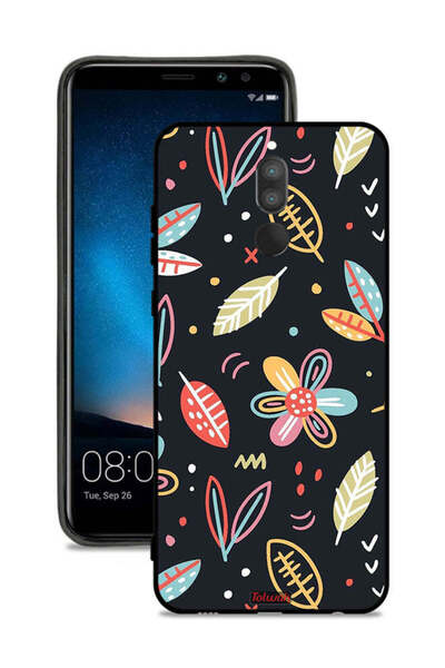 Tolwak غطاء حماية لهاتف هواوي ميت 10 لايت بتصميم زهور وأوراق فنية تجريدية