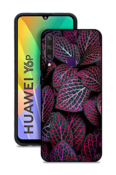 Tolwak غطاء حماية لهاتف هواوي Y6p بنقشة أوراق سالجا
