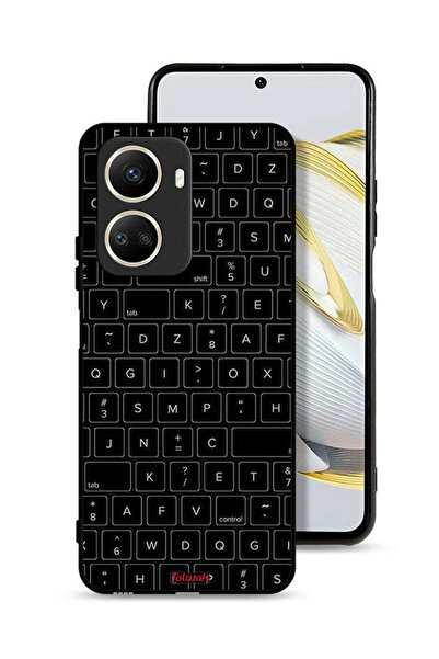 Tolwak غطاء حماية لهاتف هواوي نوفا 10 إس إي بنمط مفاتيح لوحة مفاتيح عشوائية