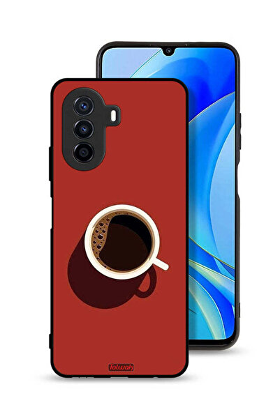 Tolwak غطاء حماية لهاتف هواوي نوفا Y70 بفنجان قهوة