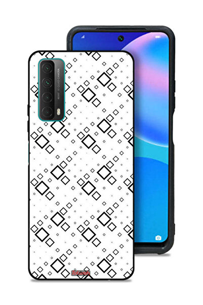 Tolwak غطاء حماية لهاتف هواوي بي سمارت (2021) - مربع، فن تجريدي رقمي