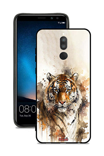 Tolwak غطاء حماية لهاتف هواوي ميت 10 لايت بتصميم فن تجريدي من جلد الفهد