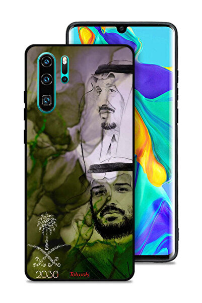 Tolwak غطاء حماية لهاتف هواوي P30 برو - ملصق فني للملك سلمان وولي العهد محمد