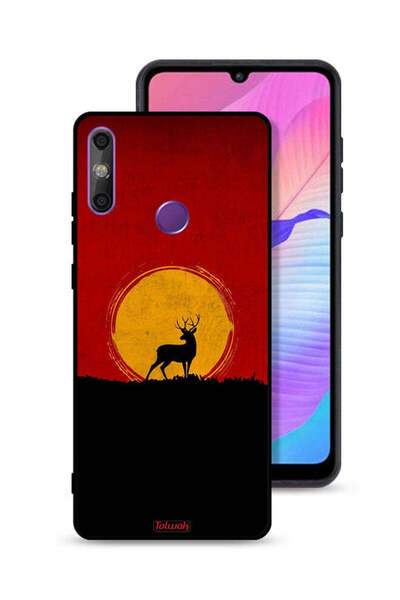 Tolwak غطاء حماية لهاتف هواوي إنجوي 20e برسومات الغزال والقمر