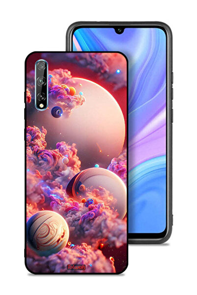 Tolwak غطاء حماية لهاتف هواوي بي سمارت إس - سحاب، فن تجريدي