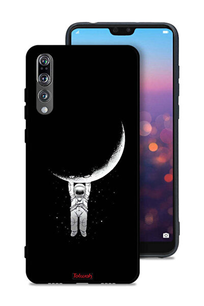 Tolwak غطاء حماية لهاتف هواوي بي 20 برو معلق على سطح القمر