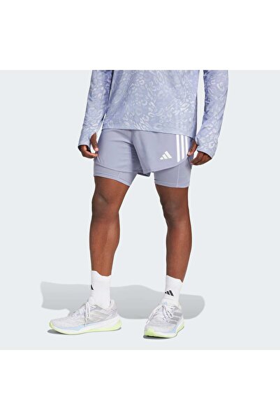 adidas Own the Run 3-Stripes 2-in-1 σορτς