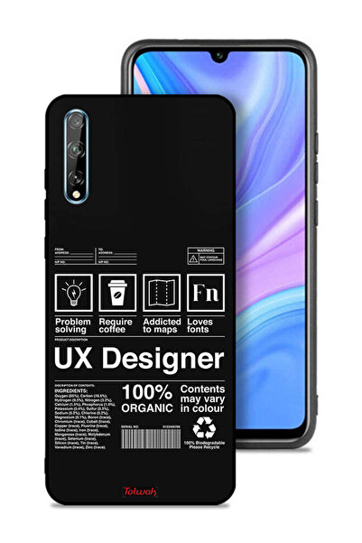 Tolwak غطاء حماية لهاتف هواوي بي سمارت إس - ملصق مصمم لتجربة المستخدم