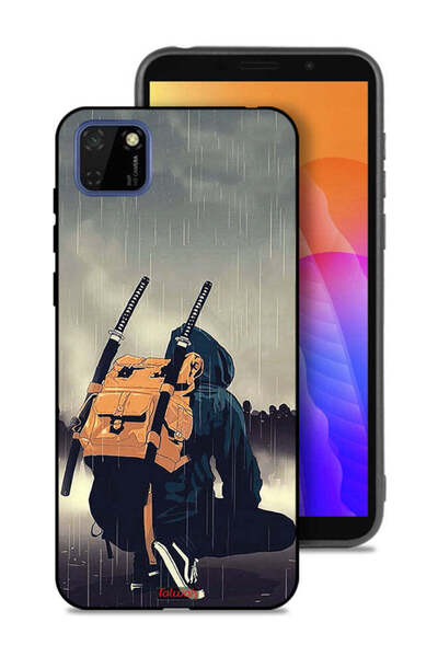 Tolwak غطاء حماية لهاتف هواوي Y5p بتصميم سيف ساموراي الرقمي