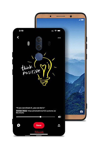 Tolwak غطاء حماية لهاتف هواوي ميت 10 برو - فكر بإيجابية