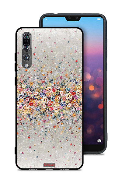 Tolwak غطاء حماية لهاتف هواوي P20 Pro بتصميم زهور صغيرة وفن تجريدي