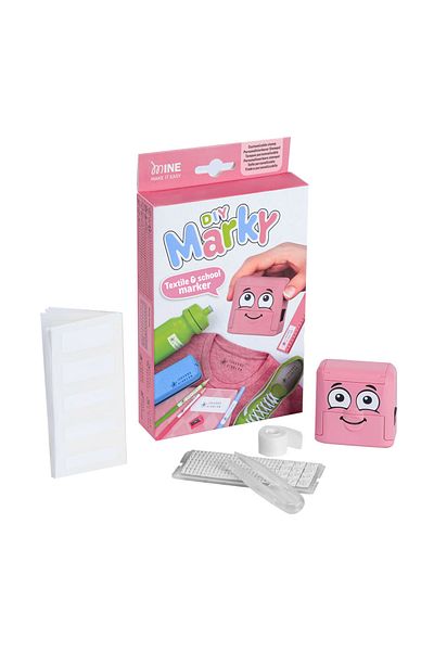 Mine Stamp - Marky DIY Textile And School Name Stamp - Pink