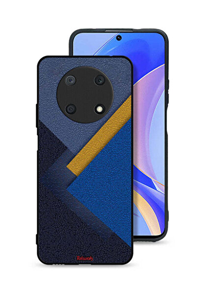 Tolwak غطاء حماية لهاتف هواوي نوفا Y90 بنقشة مثلثات جلدية