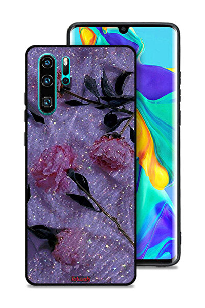 Tolwak غطاء حماية لهاتف هواوي بي 30 برو بنقشة ورود لامعة