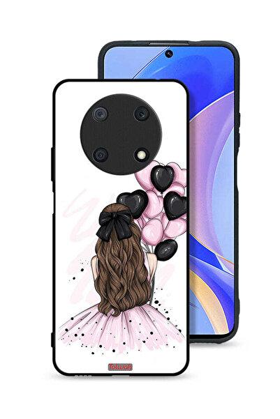 Tolwak غطاء حماية لهاتف هواوي نوفا Y90 بتصميم فتاة تحمل بالونات