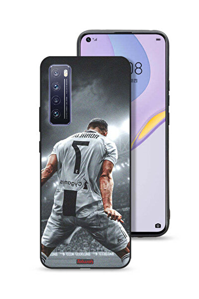 Tolwak غطاء حماية لهاتف هواوي نوفا 7 5G بطبعة احتفال كريستيانو رونالدو