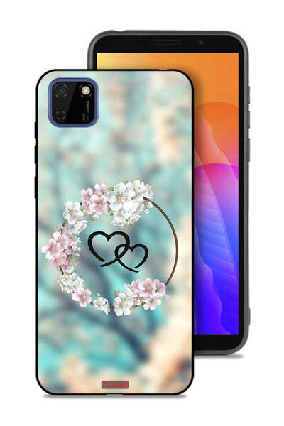 Tolwak غطاء حماية لهاتف هواوي Y5p بتصميم قلوب في فن الخاتم