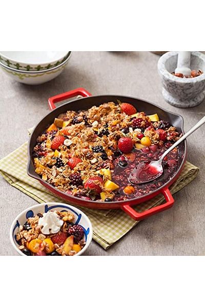 Mena Rise Çağur Metal Cast Round Frying Pan with Metal Handle, 30cm New 1109945