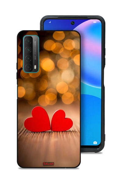 Tolwak غطاء حماية لهاتف هواوي بي سمارت (2021) بتصميم قلبين جميلين