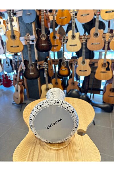 MASTERWORK Döküm Darbuka (beyaz Çatlak Boya Desenli)