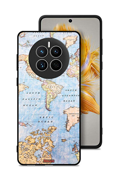 Tolwak غطاء حماية لهاتف هواوي ميت 50 بتصميم خريطة العالم