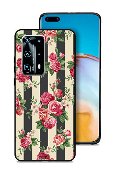 Tolwak غطاء حماية لهاتف هواوي بي 40 برو بلس 5G بنقشة الورود