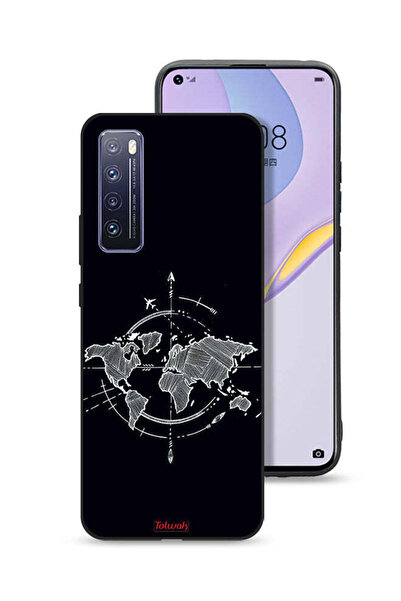 Tolwak غطاء حماية لهاتف هواوي نوفا 7 5G برسومات البوصلة