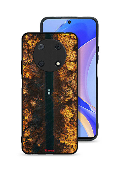 Tolwak غطاء حماية لهاتف هواوي نوفا Y90 بتصميم طريق في أشجار الخريف